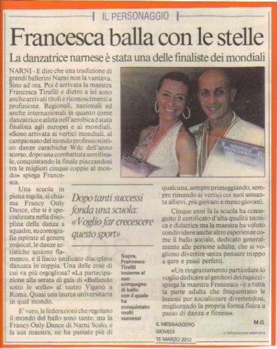 IL MESSAGGERO - 15/03/2012